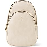 KEDZIE Sunset Sling Bag in Soft Vegan Leather Crossbody Bag Cell Phone Purse Fanny Bag Packs for Women