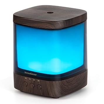 Amazon Com Innogear Diffusers For Essential Oils 300ml Oil Diffuser Aromatherapy Diffusers Aroma Ultrasonic Cool Mist Humidifier 4 Timers Color Changing Lights Auto Off Dark Beauty