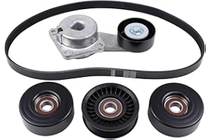 ApplianPar Belt Tensioner and Serpentine Belt Idler Pulley Component kit for Ford F150 2004-2010, Explorer 2006-2010, Expedition 07-14, Mark LT 06-08, Navigator 07-14, Mountaineer 06-10 4.6 5.4