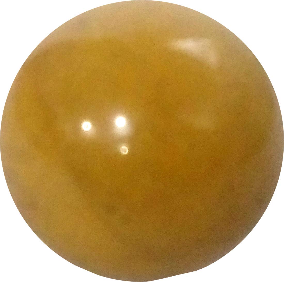 Purpledip Yellow Aventurine Stone Ball: Reiki Healing, Divine Spiritual Crystal (11920)