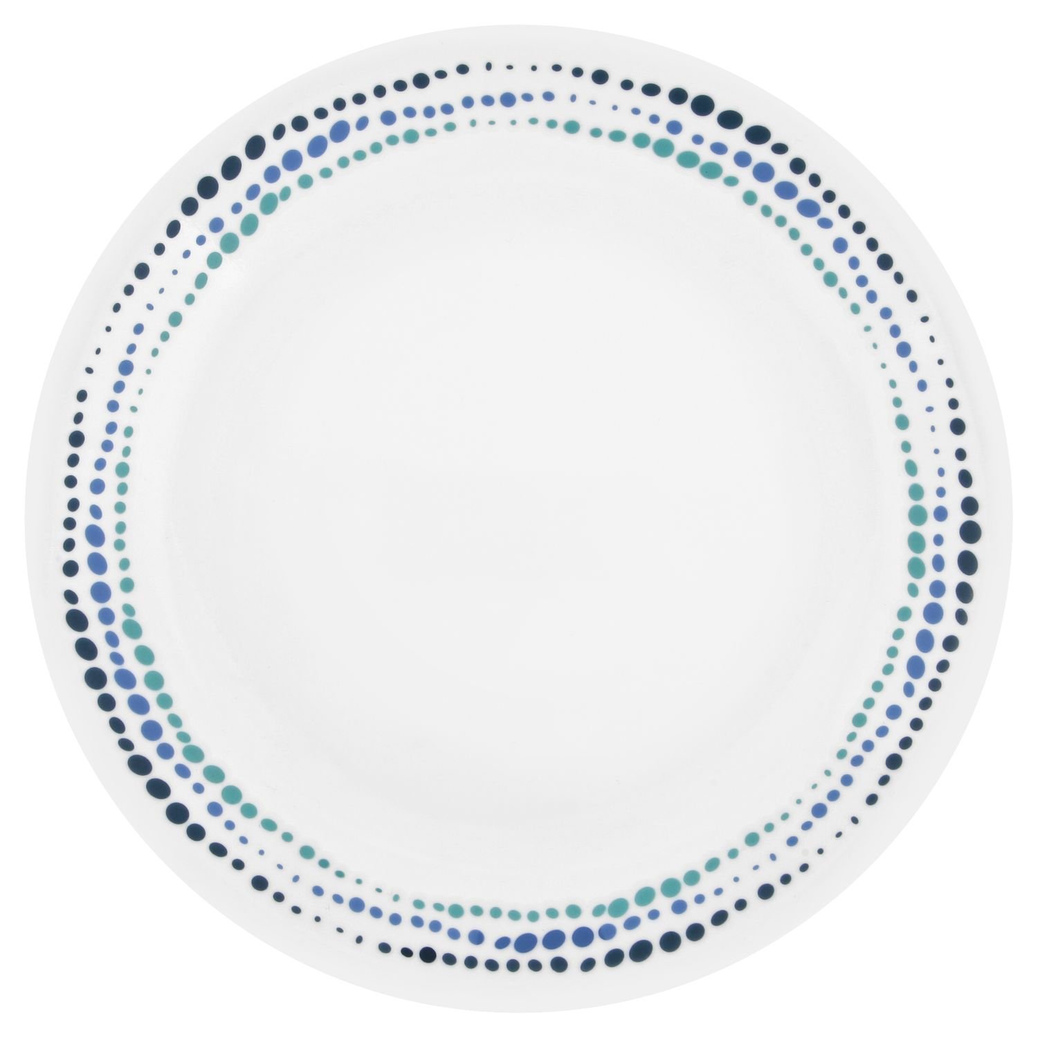 Corelle Livingware Ocean Blues 8.5" Lunch Plates, Set of 4 | Durable & Stylish Everyday Dishware