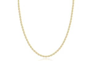 Reoxvo 3mm Chains for Men 14K Gold/Sterling Silver Plated Rope Chain Necklace for Men Gold Necklaces Accessories Jewelry Gifts for Men Women Boys Available in 18-24 Inch