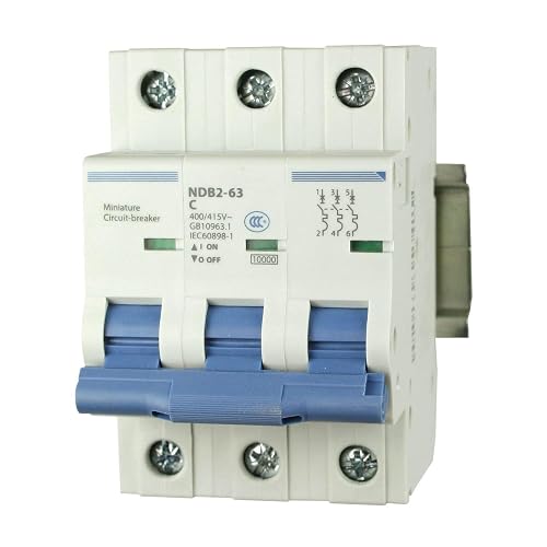 ASI AC Miniature Circuit Breaker - 3 Pole DIN Rail Mount 32 Amp 480 ...