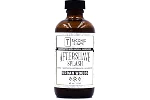 Taconic Shave Urban Woods Aftershave Splash – Invigorating Forest Scent – Alcohol-Free Men’s After Shave with Natural Botanicals – 4 oz USA Made