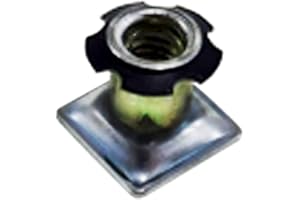 S-D-S FURNITURE Threaded Inserts for 5/8" (OD) Square Tubing 1/4-20 Thread 4 Pack Metal Tubing Threaded Star Threaded Adapter Square Metal Tubing Super-Deals-Shop