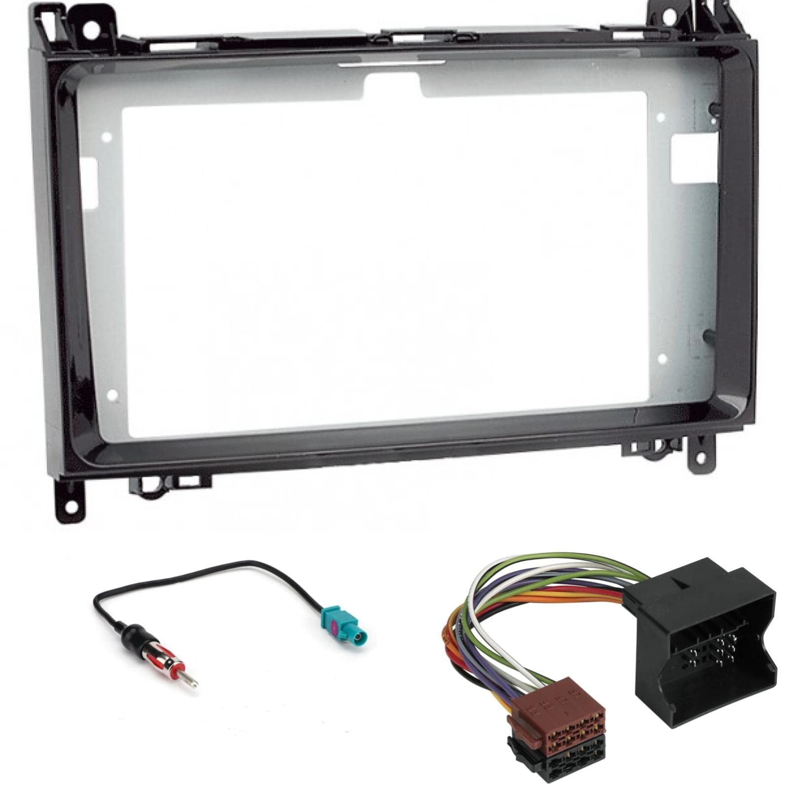 Sound-way - 9" inch dash car stereo facia radio adapter compatible with Mercedes Classe A(W169) / Classe B (W245) 2005-2011 / Vito/Viano - KA22-133