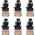 Nxtop Rotary Switch 2 Positions Select Knob Waterproof Latching Rotary Selector Switch 6pcs