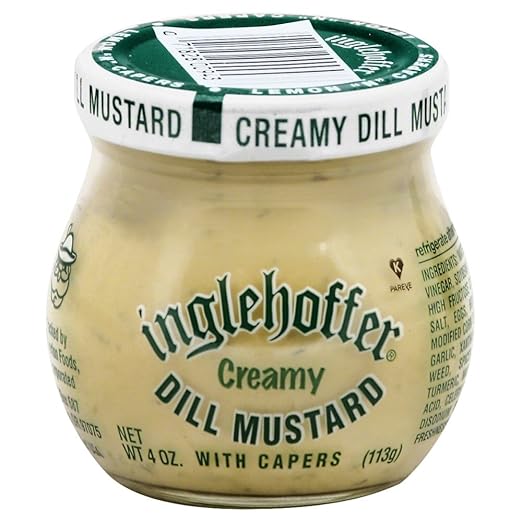 Inglehoffer Creamy Dill Mustard 4 0 Oz Pack Of 2 Mustard Spices And Herbs Grocery Gourmet Food Amazon Com