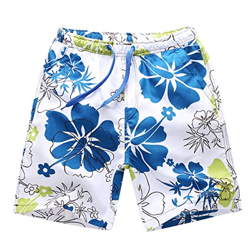 Topfly® Men's Fashion Summer Printing Beach Shorts Casual Quick Dry Beach Pants
