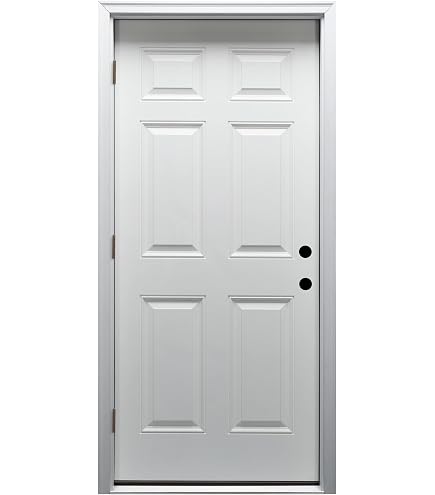 National Door Company ZZ09672R Steel, Brilliant White, Right Hand