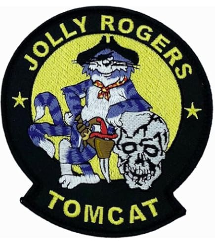 Amazon.com: VF-84 Jolly Rogers F-14 Tomcat Patch, 5 inch, Navy