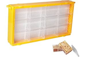 Benefitbee Beehive Frames Kit 2 Pack Honey Comb Frames with Honeycomb Cassettes Assembled Deep Honey Beehive Frames&Honeycomb Boxes for Beekeepers (19”×9“+24PCS Cassettes)