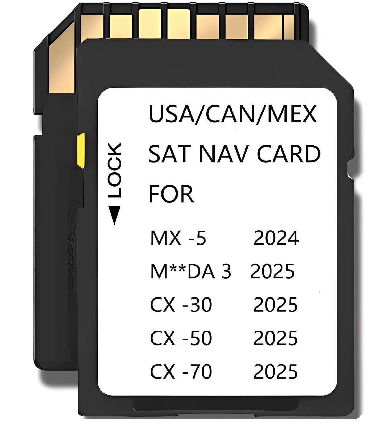 Photo 1 of 2025 2026 Latest Navigation Memory sd Card Compatible with Maz*da 3(2025 2026),Cx-30(2025 2026),Cx50(2025 2026),CX-50 Hybrid(2025 2026),Cx70(2025 2026),MX-5(2024-2026),(NAVISD2425)
