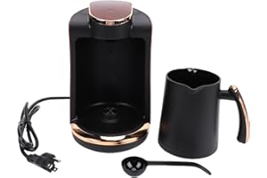 Nurnesy 550W 250ML Electric Turkish Greek Coffee Maker - Single Cup Hot Beverage Brewing Machine for Home