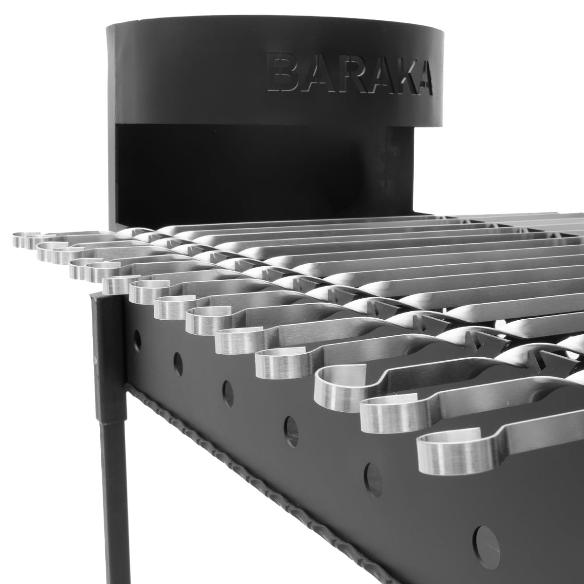 FlameFusion Mangal BBQ Holzkohlegrill Schaschlikgrill Outdoor Grill Mangalgrill (ohne Kazan) 5