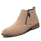 Hilotu Clearance Men's Fashion Ankle Boots Flat