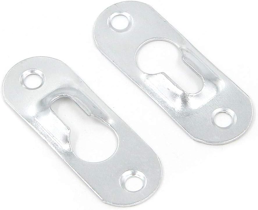 Geesatis 50 PCS Metal Keyhole Hanger Heavy Duty Keyhole Brackets Key