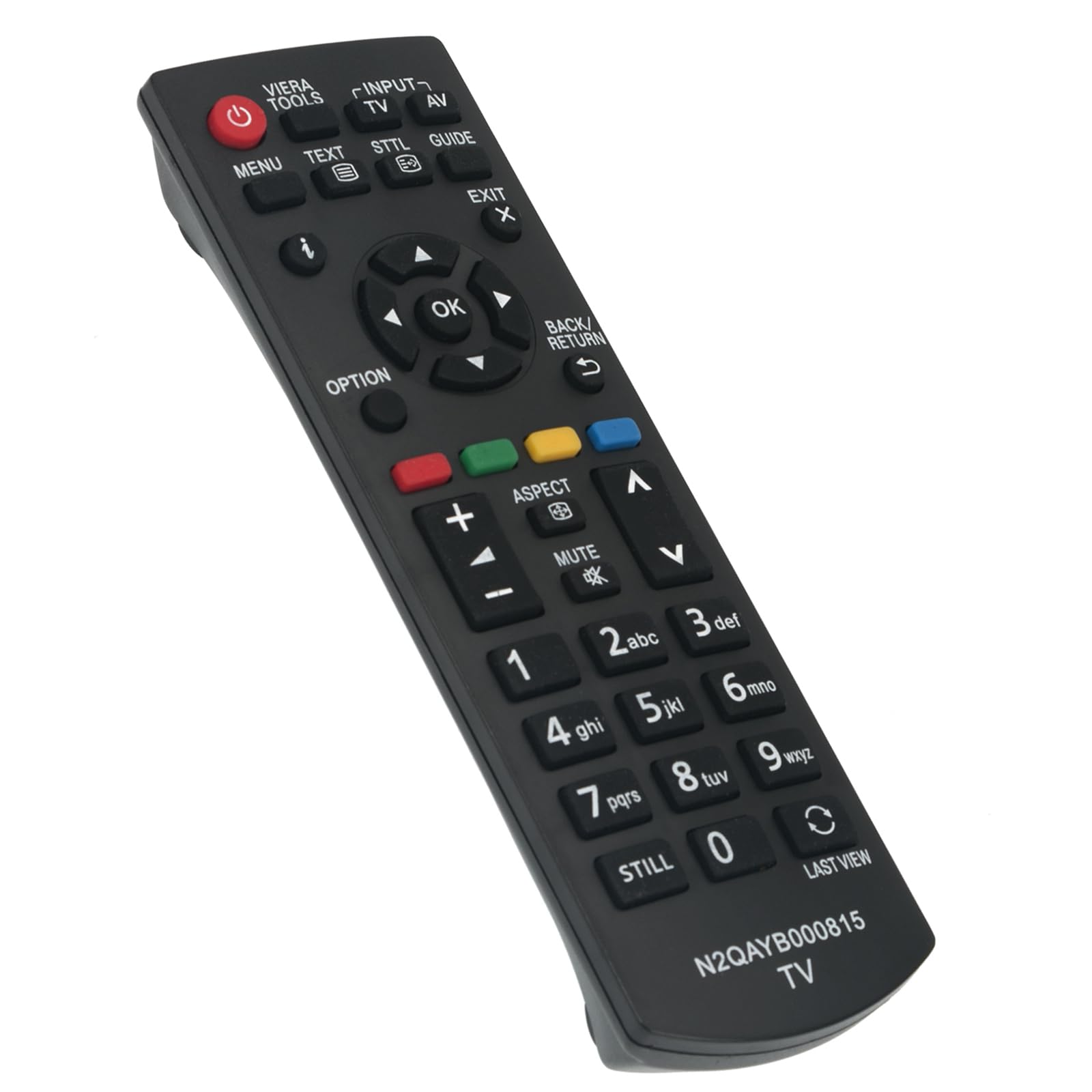 AULCMEET N2QAYB000815 Sub N2QAYB000817 Replacement Remote Fit for Panasonic Plasma LCD TV TX-L42B6B TX-L32XM6E TX-L32EM6Y TX-L50B6B TX-L32EM6B TX-P42X60E TX-P50X60E TX-L32EM6E TX-L32XM6B TX-L39EM6B