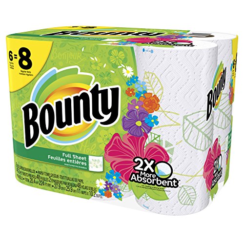 Bounty Paper Towels, Prints, Big Roll, 6 Count 11street Malaysia