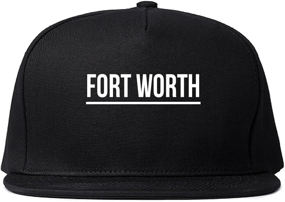 Kings Of NY City of Fort Worth Simple Underline Snapback Hat Cap