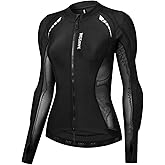 WOSAWE Mesh Motorcycle Jacket Women Padded Motorcycle Shirt with Armor Summer Sport Bike Protective Gear