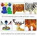 HNVOUER Animals Figure, 5 inches Jungle Animals Toys Set, 10 Pieces Plastic Animals Action Figure Toys Set, Forest Animals Toys Playset, Realistic Wild Animal, Eduactional Toys For Kids Toddler