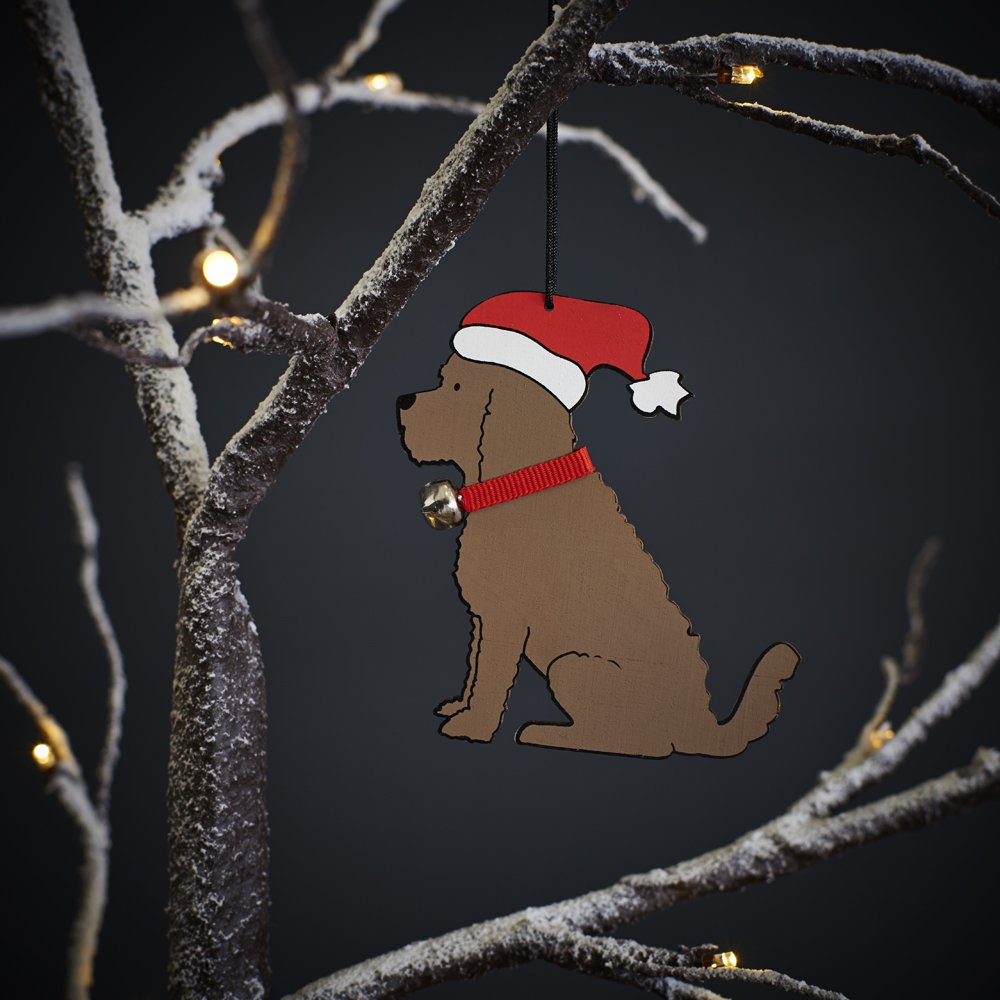 Sweet William Cockapoo/Labradoodle Chocolate Christmas tree decoration