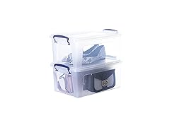 Superio Storage Bins with Lids- Clear Boxes for