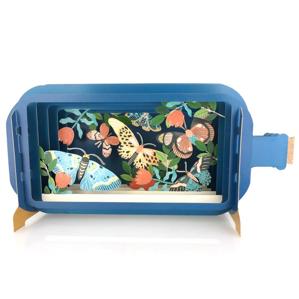 Alljoy Design Message in A Bottle Butterflies Pop Up Any Occasion Greeting Card by Alljoy Cards MIB154