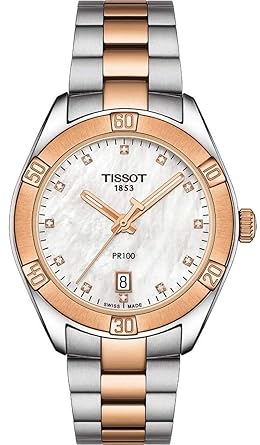 T101.910.22.116.00 PR100 Diamond White Mother of Pearl Dial Ladies Watch