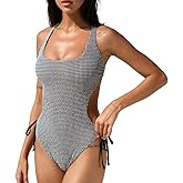 BERLOOK Women's One-Piece Swimsuits Fashion Tummy Control Push Up Bathing Suit for Women Slimming Swimwear