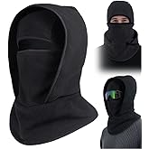 Unisex Windproof Warm Balaclava, Outdoor Winter Warm Hat Neckband Integrated Cycling Mask, Windproof Fleece Face Covers