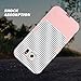 ULAK Galaxy S6 Case, S6 Case, Shock Resistant Hybrid Soft Silicone Hard PC Cover Case for Samsung Galaxy S6, Will NOT Fit S6 Active-Minimal Rose Gold