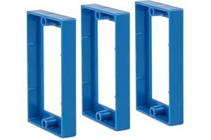 MINT BUCKET BRANDS 3-Pack 1/2" Single Gang Receptacle Outlet Box Extenders - UL Listed - Electrical Outlet Extender for Electrical Box and Electrical Outlet Switches - Made in U.S.A.