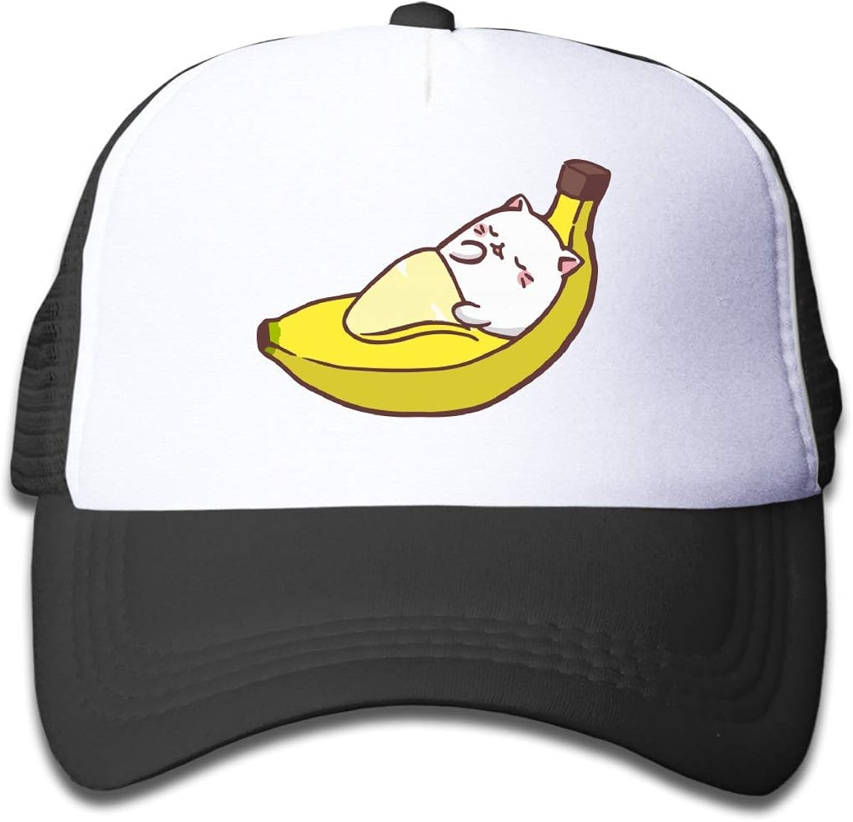 BRASMdiy Bananya Baby Bananya Banana Cat Children's Trucker Hat Kids