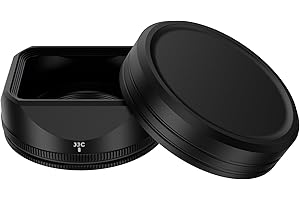 JJC LH-XF27 Metal Lens Hood Shade for Fujifilm XF 23mm f2.8 R WR Lens on X-E5 XE5 Camera, for Fuji XF 27mm f2.8 R WR, XF27mm 