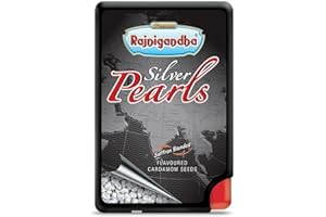 Rajnigandha Saffron Blended Silver Coated Pearls, Elaichi - 6.25g - (Pack of 3)