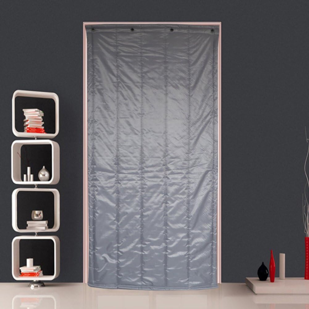 TWHZJNCGSKO Cotton Curtain Thicken Winter Wind-Proof Keep Warm soundproof Curtain Cold air Conditioner Curtain Warm Curtain-E 90x220cm(35x87inch)