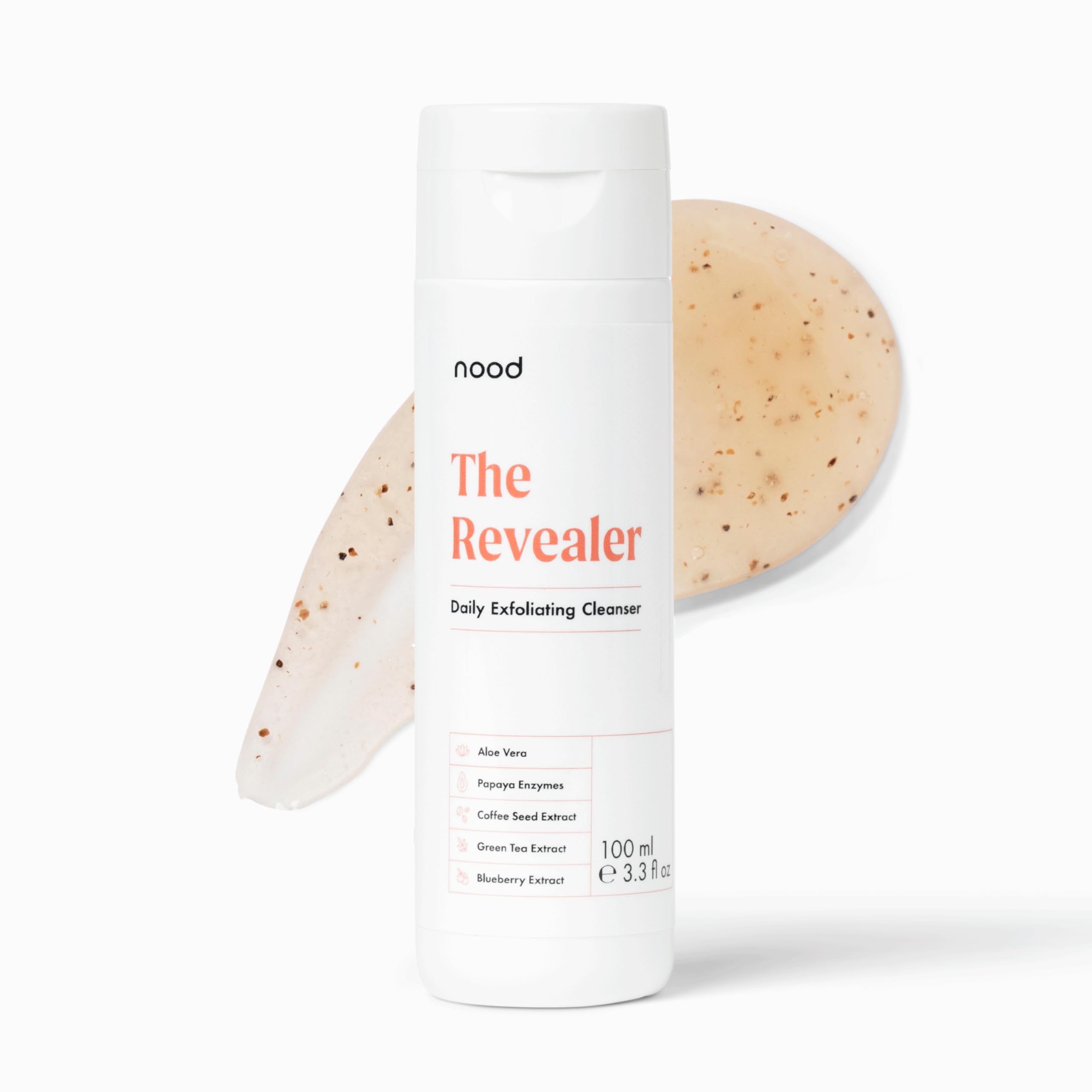 The Revealer Daily Exfoliant by Nood, Reduces Ingrown Hairs and Preps Skin For Laser Hair Removal, Resveratrol and Papaya Enzymes, Brightens and Softens Skin, 1 Bottle (3.3 fl oz)