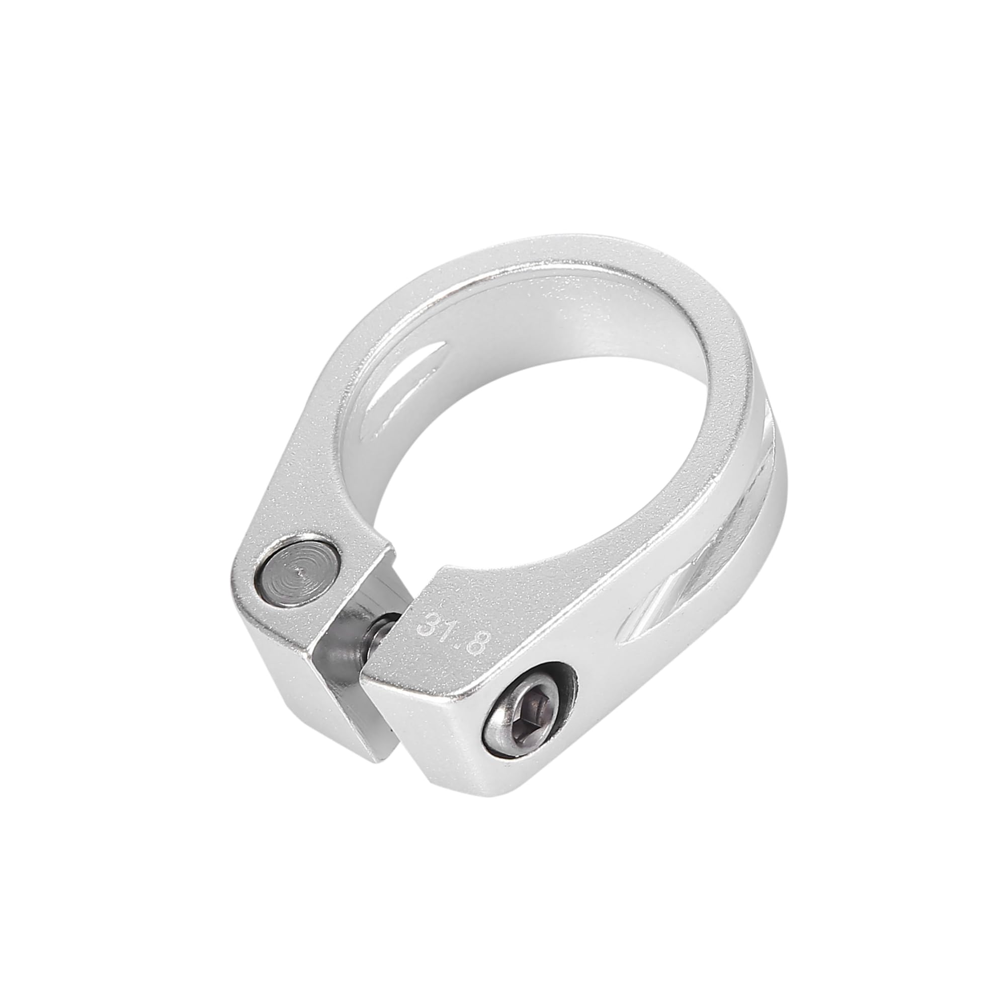 Partuto 31.8mm Aluminium Alloy Bike Seat Post Clamp Seat Post Adapter Replacement