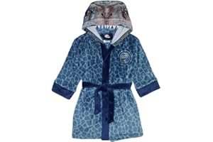 Jurassic World Dinosaur Boys Blue Raptor Fleece Robe