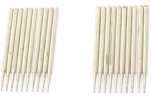 ILOVETOOL Diamond Grinding Head Bits Spherical 1.0mm Jade Carving Burrs Pack of 20Pcs