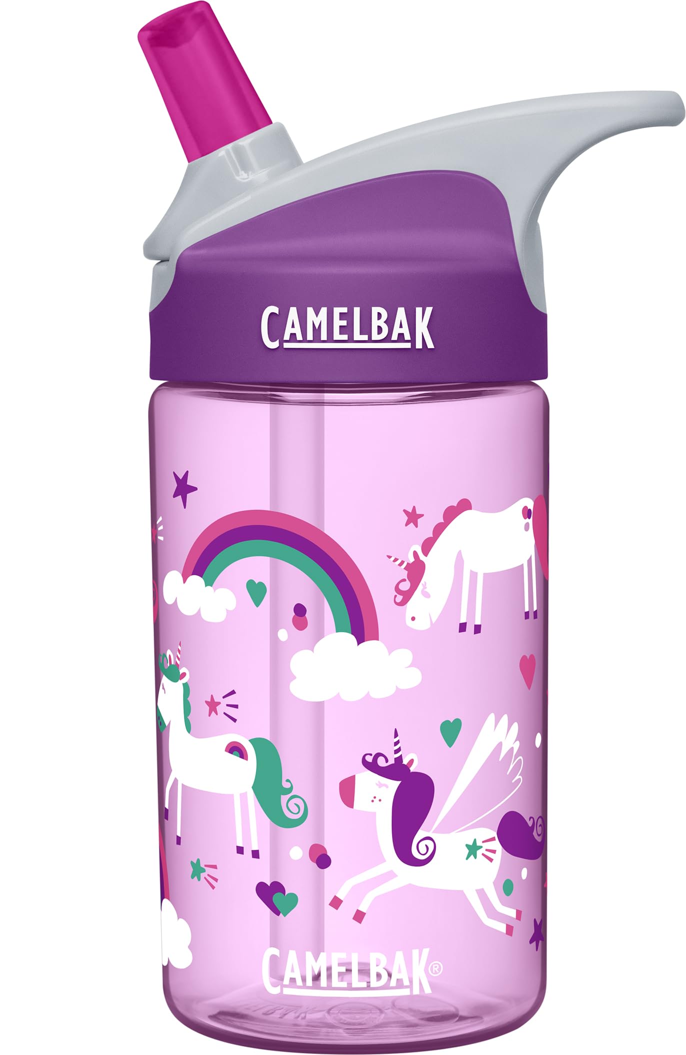 Photo 1 of CamelBak Eddy Kids Big Bite Valve Straw Water Bottle Unicorns, 12oz