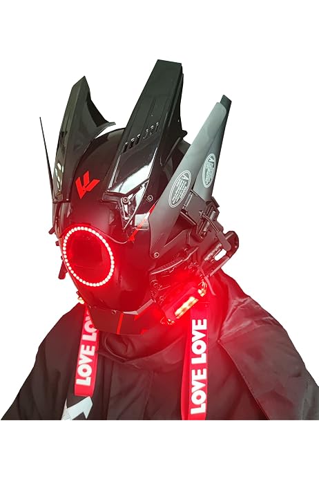 Máscara de Cosplay Cyberpunk para hombr y mujer, máscara de Cosplay, fita de Halloween, accorios de Ftival de música - AliExprs 15 Máscara de Cosplay Cyberpunk para hombr y mujer, máscara de Cosplay, fita de Halloween, accorios de Ftival de música - AliExprs 15