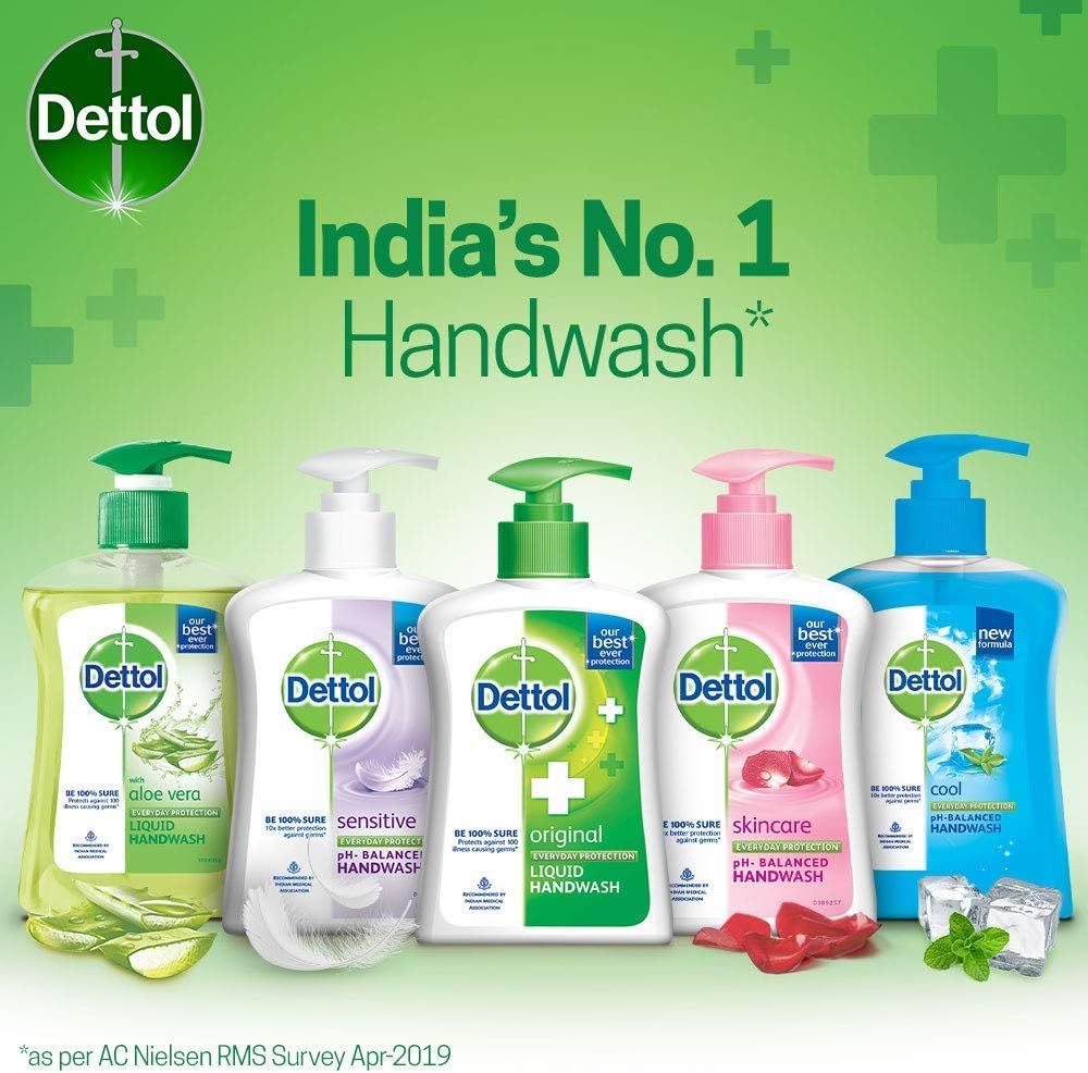 Dettol Liquid Handwash (Original) - 200 ml with Free Dettol Liquid Handwash Refill- 175 ml: Health & Personal Care