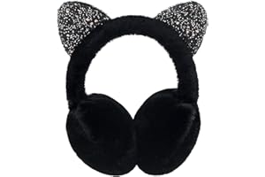 Sunch Craft Girl Ear Muffs Cute Cat Ear Furry Plush Earmuff Women Fashion Adjustable Ear Warmers Winter Outdoor Earmuff