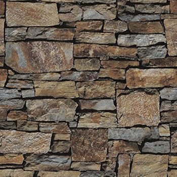 stone rustic wallpaper 68032 Wall Faux Wallpaper Stone Brick Birwall Rustic Paper