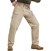 Hiwise Men's Quick Dry Cargo Pants Water Resistant Tactical Pants Lightweight Stretch Outdoor Work Hiking Pants