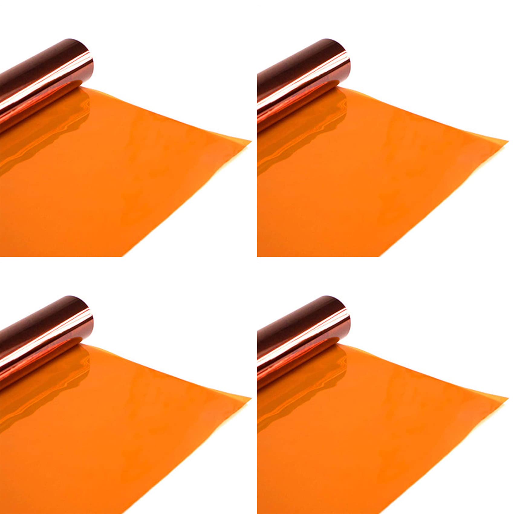 Selens 4PCS 40x50cm Lighting Gel Filter Orange CTO Flash Color Correction Transparent Overlays Light Sheet Film for 800W Red Head Light Strobe Spotlight Speedlite Photography Props Photo Studio