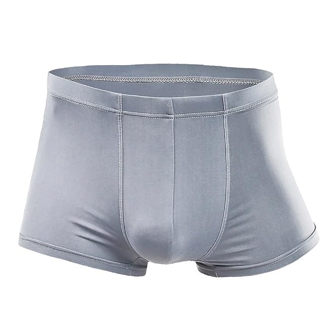 Mens Boxer Ultra Thin Breathable Boxer Ice Silk Seamless
